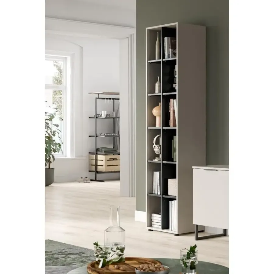 Merkloos Hioshop Noida wandkast 12 vakken kasjmier decor