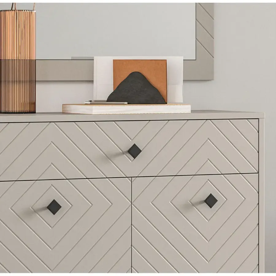 Schoenenkasten-Hioshop Notes schoenenkast 2 deuren mat beige