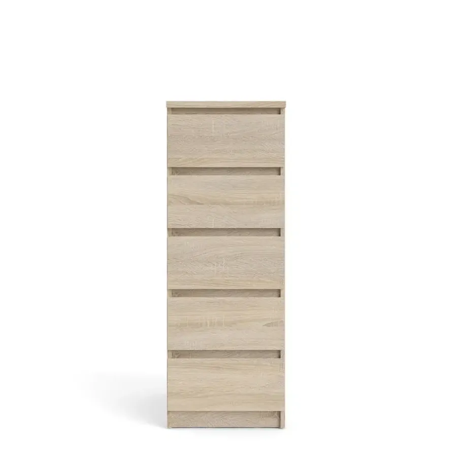Ladekasten|Ladekasten-Hioshop Noulan commode 5 lades eiken decor