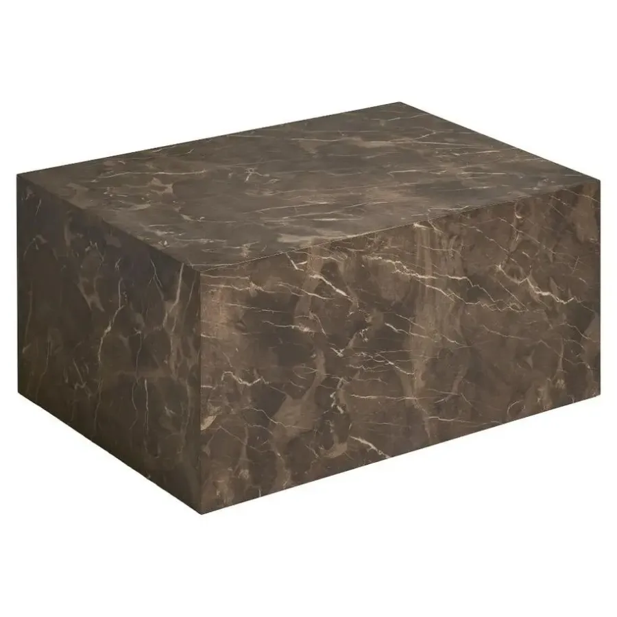 Salontafels-Merkloos Hioshop Nuuk salontafel marmerdecor bruin