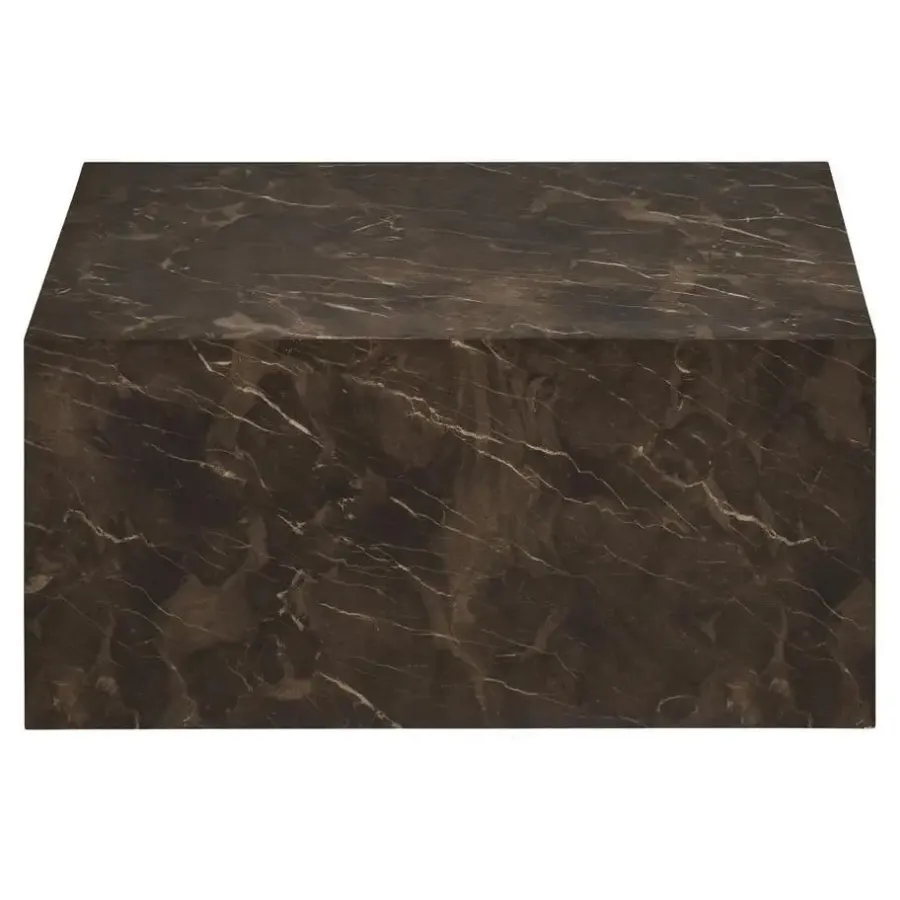 Salontafels-Merkloos Hioshop Nuuk salontafel marmerdecor bruin