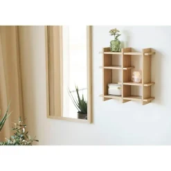 Merkloos Hioshop Oline wandplank 6 planken eikenfineer