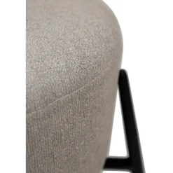 Poefen-Merkloos Hioshop Orbit Dan-Form poef bouclé lichtgrijs