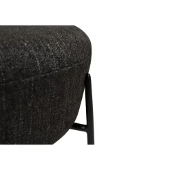 Poefen-Merkloos Hioshop Orbit Dan-Form poef bouclé zwart