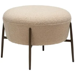 Merkloos Hioshop Orbit Dan-Form poef bouclé offwhite