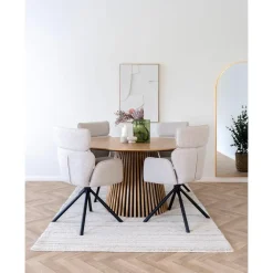 Ronde Eettafels-Hioshop Osaka eetkamertafel Ø140cm eik