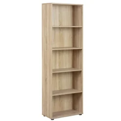 Wandkasten-Hioshop Parim wandkast 5 ruimtes Sonoma eiken decor