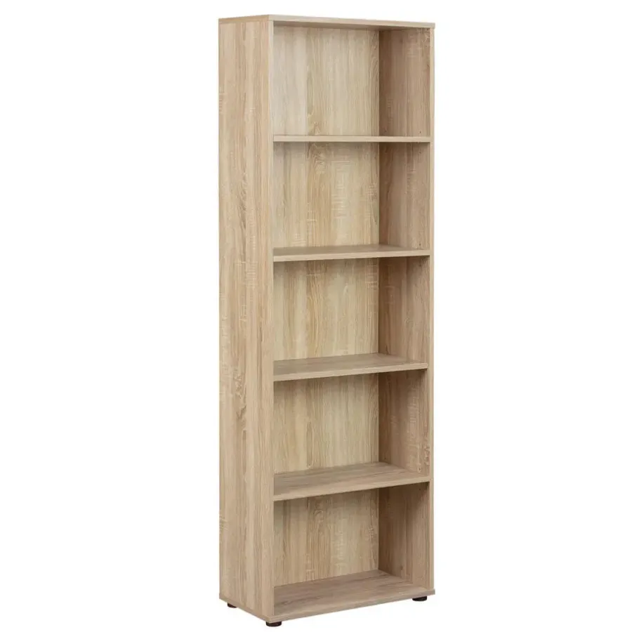 Wandkasten-Hioshop Parim wandkast 5 ruimtes Sonoma eiken decor
