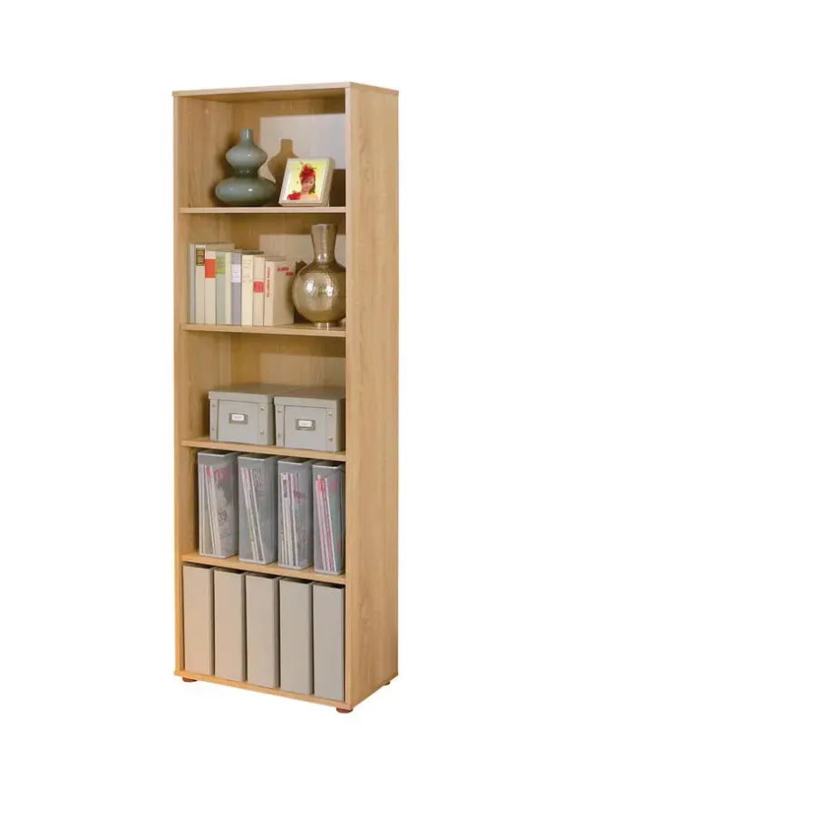 Wandkasten-Hioshop Parim wandkast 5 ruimtes Sonoma eiken decor
