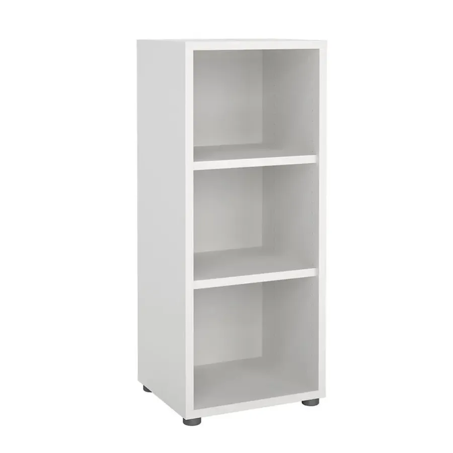 Hioshop Prima wandkast 3 vakken wit