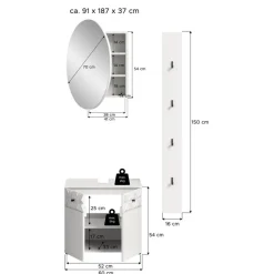 Merkloos Hioshop Prisma badkamer P5 wit