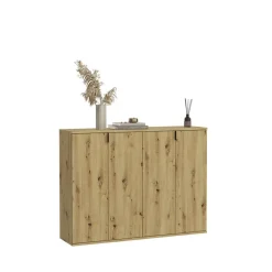 Dressoirs-Hioshop ProjektX kommode 2+2 deuren 4 deuren eiken decor
