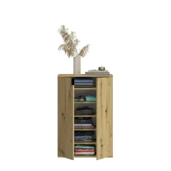 Dressoirs-Hioshop ProjektX kommode 2+2 deuren 4 deuren eiken decor