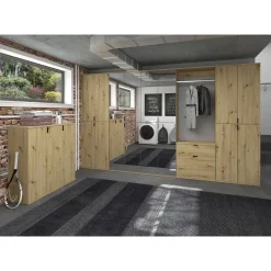 Dressoirs-Hioshop ProjektX kommode 2+2 deuren 4 deuren eiken decor