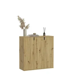 Hioshop ProjektX kommode 2+1 deuren 3 deuren eiken decor