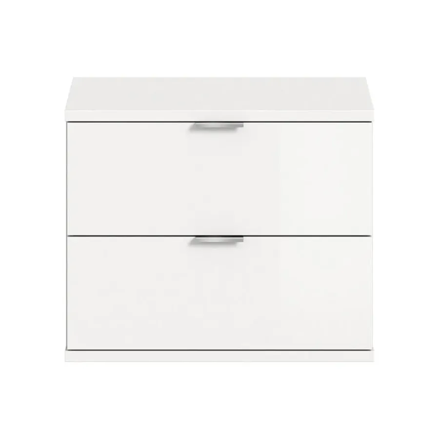 Hioshop ProjektX schoenenkast 2 laden wit hoogglans