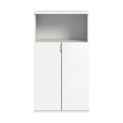 Schoenenkasten-Hioshop ProjektX schoenenkast 2 deuren 1 vak wit hoogglans
