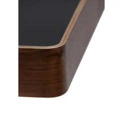 Merkloos Hioshop Protopia Dan-Form wandplank met haken 9 haken fineer walnoot