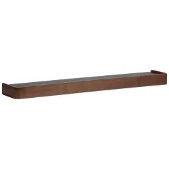 Merkloos Hioshop Protopia Dan-Form wandplank met haken 9 haken fineer walnoot