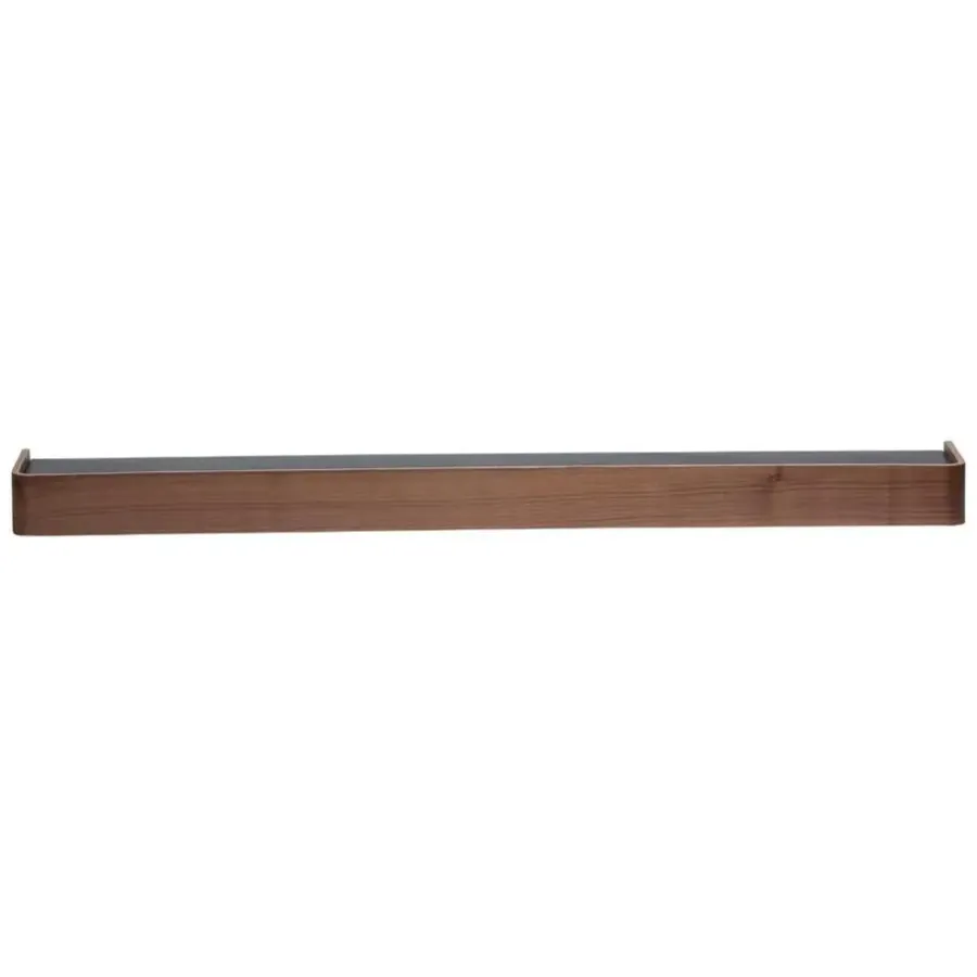Merkloos Hioshop Protopia Dan-Form wandplank met haken 9 haken fineer walnoot