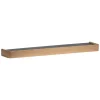 Wandplanken-Merkloos Hioshop Protopia Dan-Form wandplank met haken 9 haken fineer eik