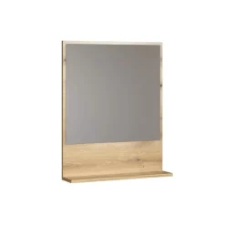 Spiegelkasten-Hioshop PureBliss spiegel bad 60cm met plank eik decor