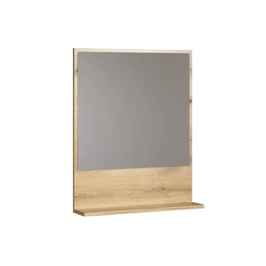 Spiegelkasten-Hioshop PureBliss spiegel bad 60cm met plank eik decor
