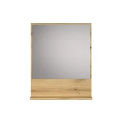 Spiegelkasten-Hioshop PureBliss spiegel bad 60cm met plank eik decor