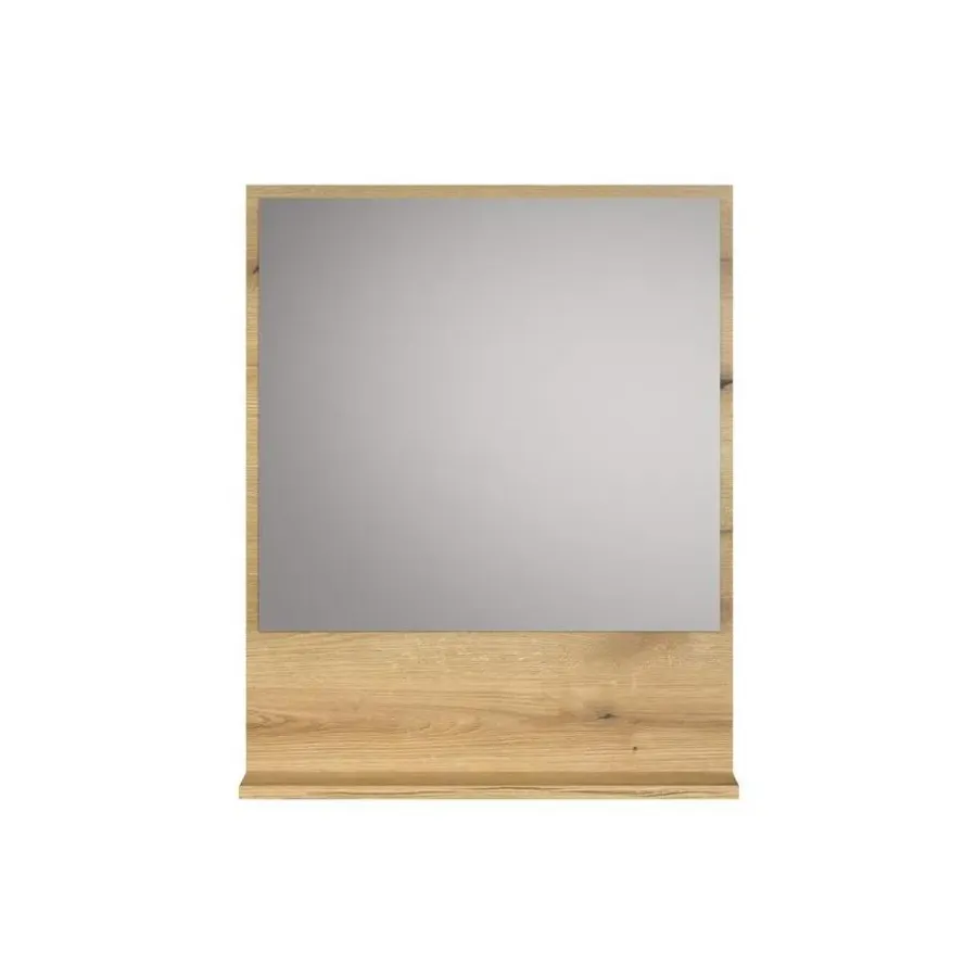 Spiegelkasten-Hioshop PureBliss spiegel bad 60cm met plank eik decor