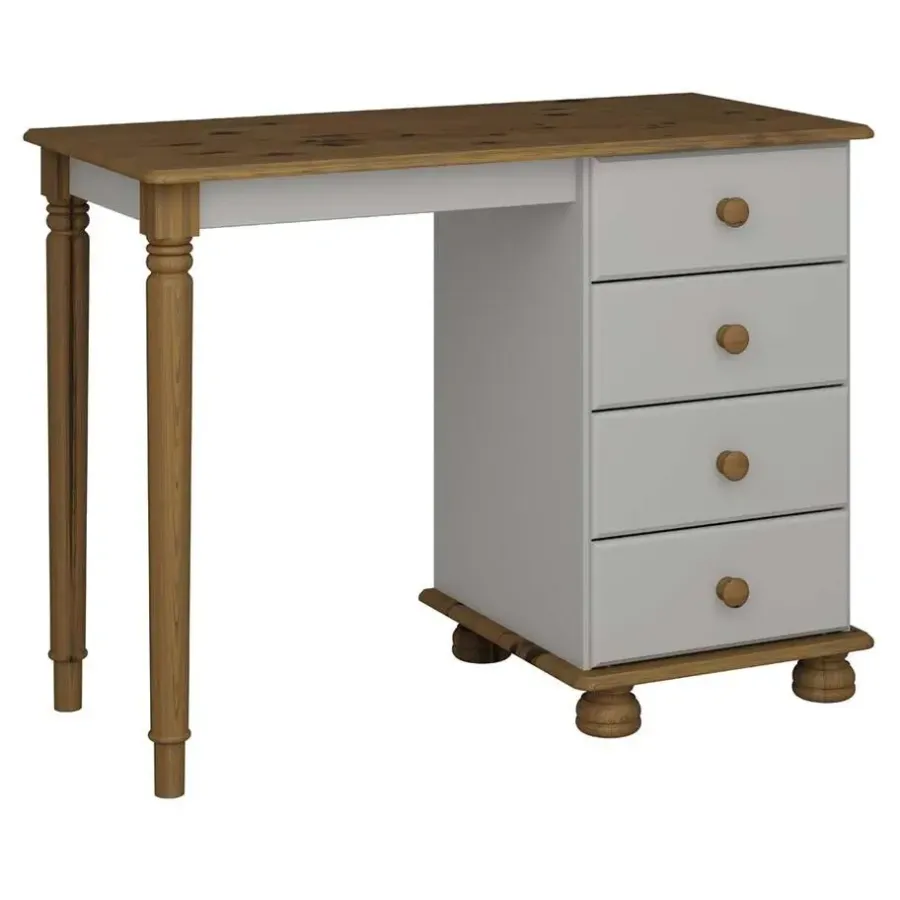 Kaptafels-Hioshop Richard kaptafel 4 laden bruin-grijs
