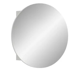 Hioshop Riff spiegelkast Ø70 cm 1 deur wit