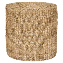 Hioshop Rivera poef Ø40cm natuur