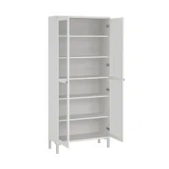 Buffetkasten-Hioshop Roma vitrinekast 2 deuren wit
