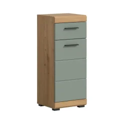 Merkloos Hioshop Scout badkamerkast 1 deur- 1 lade salvie decor- eiken decor