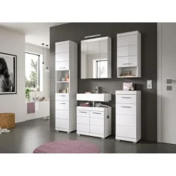 Merkloos Hioshop Scout spiegelkast inclusief verlichting 2 deuren- 3 spiegeldeuren- 3