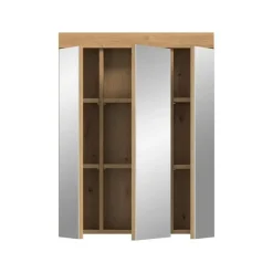 Merkloos Hioshop Scout spiegelkast 3 spiegeldeuren salvie decor- eiken decor