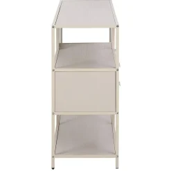 Wandkasten-Hioshop Sea wandkast 2 lades 3 planken grijs