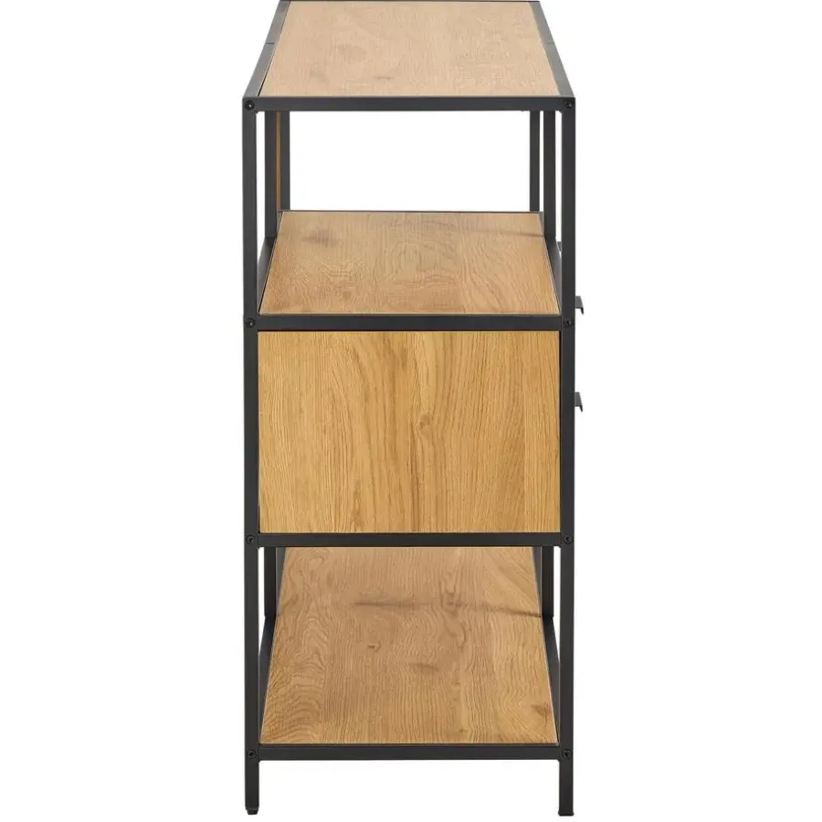Wandkasten-Hioshop Sea wandkast 2 lades 3 planken natuur