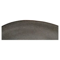 Hioshop Selma Dinerdbord keramiek set van 4 grijs- bruin