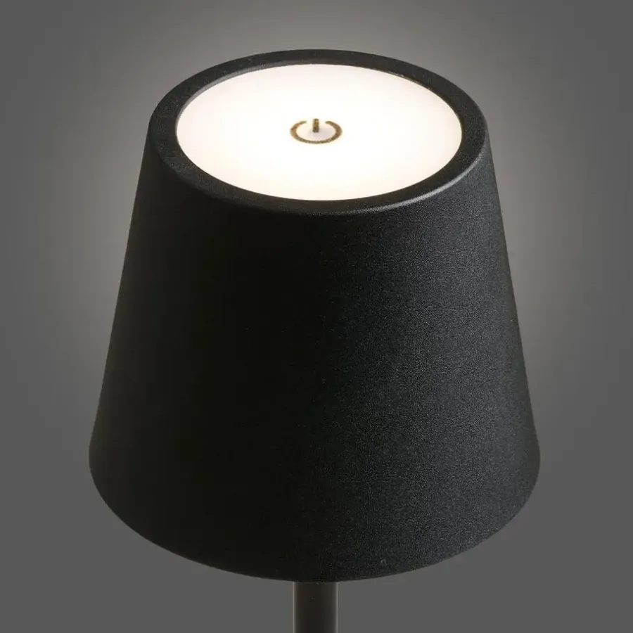 Merkloos Hioshop Senta bureaulamp oplaadbaar zwart