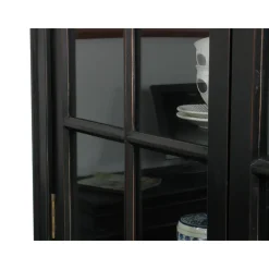 Buffetkasten-Hioshop Servieskast Mozart zwart dressoir met opzet