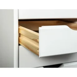 Ladekasten|Ladekasten-Hioshop Simra kommode kantoorarchief op wielen 6 lades wit