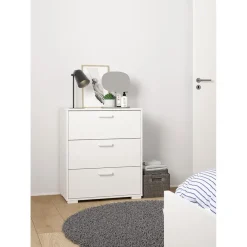 Ladekasten|Ladekasten-Hioshop Sofia ladekast 3 lades wit