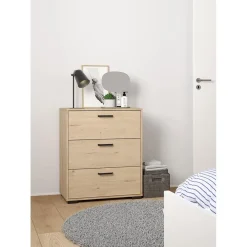 Hioshop Sofia ladekast 3 lades eikdecor