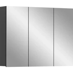 Spiegelkasten-Merkloos Hioshop Soft spiegelkast 3 spiegeldeuren grijs Nachbildung