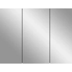 Spiegelkasten-Merkloos Hioshop Soft spiegelkast 3 spiegeldeuren grijs Nachbildung