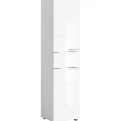 Merkloos Hioshop Solero badkamerkast 2 deuren- 1 lade wit hoogglans- wit