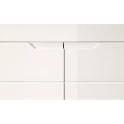 Merkloos Hioshop Solero schoenenkast 2 deuren- 1 lade wit hoogglans- wit