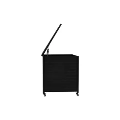 Kussenboxen-Hioshop Tiana opbergbox zwart