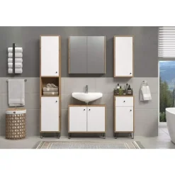 Spiegelkasten-Hioshop Touch spiegelkast eik decor
